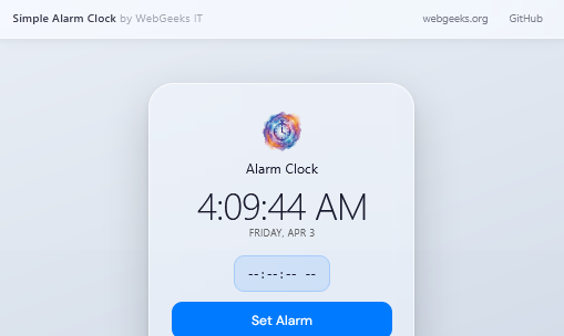 Simple Alarm Clock